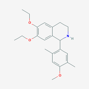 6,7-Diethoxy-1-(4-methoxy-2,5-dimethylphenyl)-1,2,3,4-tetrahydroisoquinoline