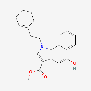 methyl 1-[2-(cyclohex-1-en-1-yl)ethyl]-5-hydroxy-2-methyl-1H-benzo[g]indole-3-carboxylate