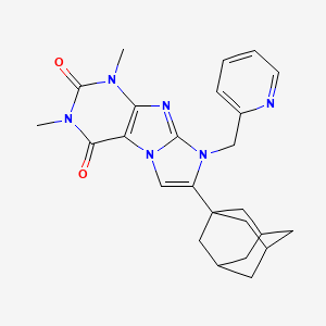 7-(Adamantan-1-YL)-1,3-dimethyl-8-[(pyridin-2-YL)methyl]-1H,2H,3H,4H,8H-imidazo[1,2-G]purine-2,4-dione