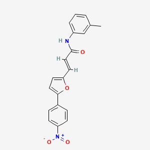 (2E)-N-(3-methylphenyl)-3-[5-(4-nitrophenyl)furan-2-yl]prop-2-enamide