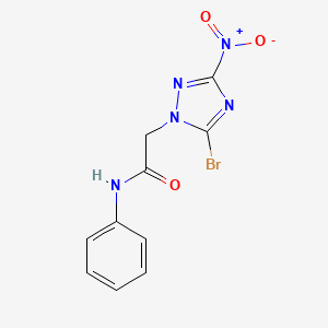 2-(5-Bromo-3-nitro-1H-1,2,4-triazol-1-yl)-N-phenylacetamide