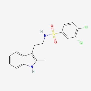 3,4-dichloro-N-[2-(2-methyl-1H-indol-3-yl)ethyl]benzenesulfonamide