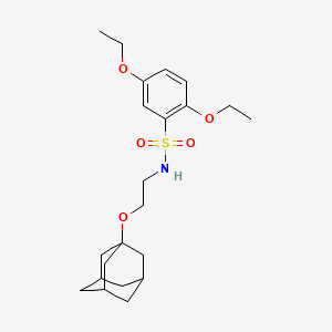 N-[2-(1-adamantyloxy)ethyl]-2,5-diethoxybenzenesulfonamide