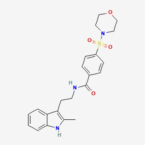 N-[2-(2-methyl-1H-indol-3-yl)ethyl]-4-(morpholin-4-ylsulfonyl)benzamide