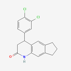 4-(3,4-dichlorophenyl)-1,3,4,6,7,8-hexahydro-2H-cyclopenta[g]quinolin-2-one