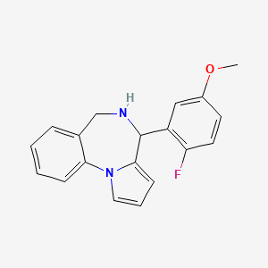 4-(2-fluoro-5-methoxyphenyl)-5,6-dihydro-4H-pyrrolo[1,2-a][1,4]benzodiazepine