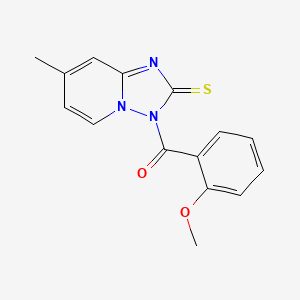 (2-Methoxyphenyl)(7-methyl-2-thioxo-2H-[1,2,4]triazolo[1,5-a]pyridin-3-yl)methanone