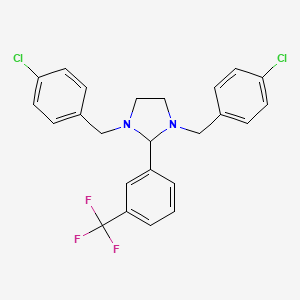 1,3-Bis[(4-chlorophenyl)methyl]-2-[3-(trifluoromethyl)phenyl]imidazolidine