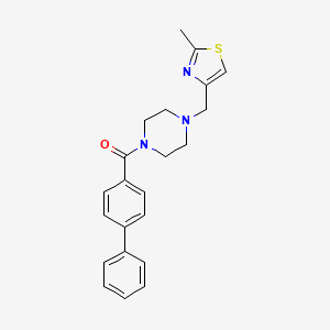 (Biphenyl-4-yl)[4-(2-methylthiazol-4-ylmethyl)piperazin-1-yl]methanone