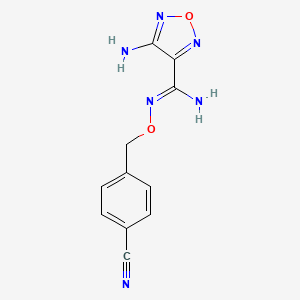 4-Amino-N-(4-cyano-benzyloxy)-furazan-3-carboxamidine