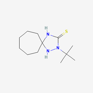 molecular formula C12H23N3S B11511365 2-Tert-butyl-1,2,4-triazaspiro[4.6]undecane-3-thione 