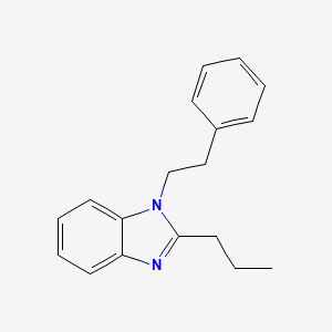 1H-Benzoimidazole, 1-phenethyl-2-propyl-