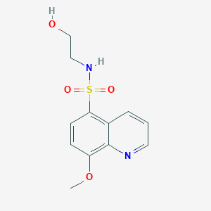 N-(2-hydroxyethyl)-8-methoxyquinoline-5-sulfonamide