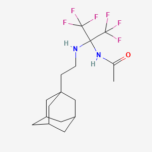 N-[1-(2-Adamantan-1-yl-ethylamino)-2,2,2-trifluoro-1-trifluoromethyl-ethyl]-acetamide