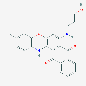 7-[(3-hydroxypropyl)amino]-3-methyl-8H-naphtho[2,3-a]phenoxazine-8,13(14H)-dione