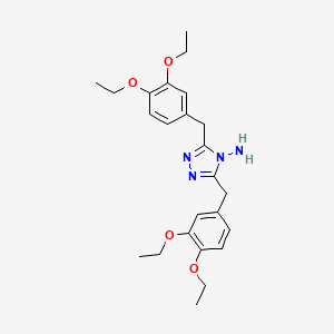 3,5-bis(3,4-diethoxybenzyl)-4H-1,2,4-triazol-4-amine