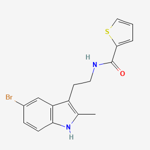 N-[2-(5-bromo-2-methyl-1H-indol-3-yl)ethyl]thiophene-2-carboxamide