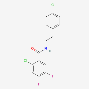 2-chloro-N-[2-(4-chlorophenyl)ethyl]-4,5-difluorobenzamide