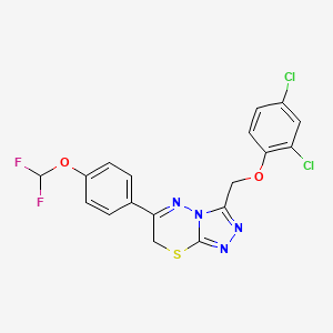 3-[(2,4-dichlorophenoxy)methyl]-6-[4-(difluoromethoxy)phenyl]-7H-[1,2,4]triazolo[3,4-b][1,3,4]thiadiazine