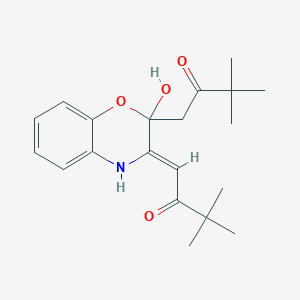 1-{2-hydroxy-3-[(1Z)-2-hydroxy-3,3-dimethylbut-1-en-1-yl]-2H-1,4-benzoxazin-2-yl}-3,3-dimethylbutan-2-one