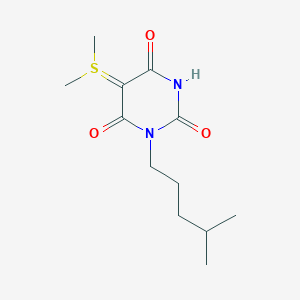 5-(Dimethylsulfonio)-3-(4-methylpentyl)-2,6-dioxo-1,2,3,6-tetrahydropyrimidin-4-olate