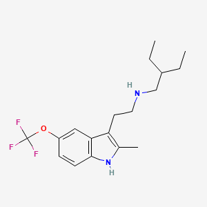 (2-Ethylbutyl)[2-(2-methyl-5-trifluoromethoxy-1H-indol-3-yl)ethyl]amine