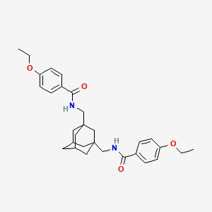 4-Ethoxy-N-[(3-{[(4-ethoxyphenyl)formamido]methyl}adamantan-1-YL)methyl]benzamide