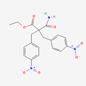 Ethyl 2-carbamoyl-3-(4-nitrophenyl)-2-[(4-nitrophenyl)methyl]propanoate