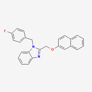 1-(4-fluorobenzyl)-2-[(naphthalen-2-yloxy)methyl]-1H-benzimidazole