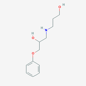 molecular formula C12H19NO3 B11511783 3-[(2-Hydroxy-3-phenoxypropyl)amino]propan-1-ol CAS No. 445471-65-8