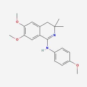 6,7-dimethoxy-N-(4-methoxyphenyl)-3,3-dimethyl-3,4-dihydroisoquinolin-1-amine