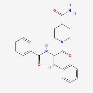 1-(2-Benzoylamino-3-phenyl-acryloyl)-piperidine-4-carboxylic acid amide