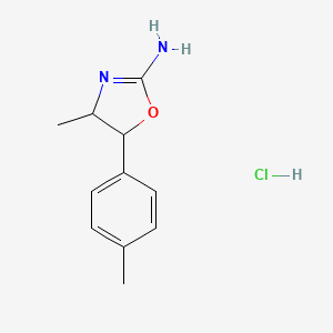 molecular formula C₁₁H₁₅ClN₂O B1151185 4,4'-Dimethylaminorex Hydrochloride 