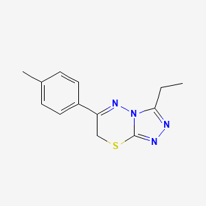 3-ethyl-6-(4-methylphenyl)-7H-[1,2,4]triazolo[3,4-b][1,3,4]thiadiazine