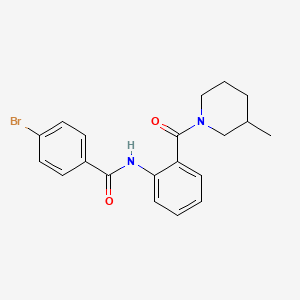 4-bromo-N-[2-(3-methylpiperidine-1-carbonyl)phenyl]benzamide