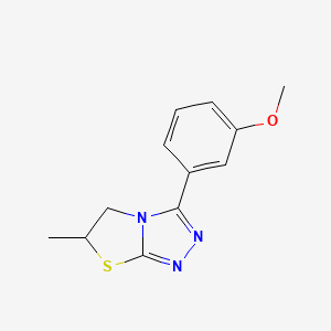 3-(3-Methoxyphenyl)-6-methyl-5,6-dihydro[1,3]thiazolo[2,3-c][1,2,4]triazole