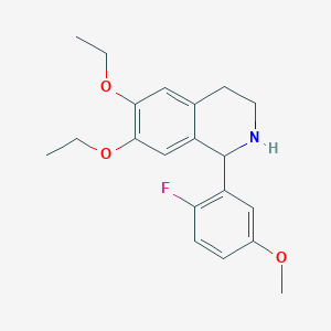 6,7-Diethoxy-1-(2-fluoro-5-methoxyphenyl)-1,2,3,4-tetrahydroisoquinoline