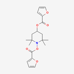 2-Furancarboxylic acid, 4-(2-furoyloxy)-2,2,6,6-tetramethyl-1-piperidinyl ester