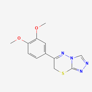 6-(3,4-dimethoxyphenyl)-7H-[1,2,4]triazolo[3,4-b][1,3,4]thiadiazine