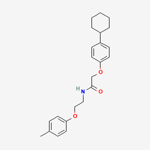 2-(4-Cyclohexylphenoxy)-N-[2-(4-methylphenoxy)ethyl]acetamide