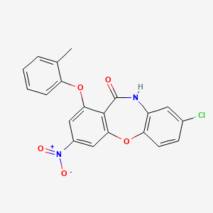 8-chloro-1-(2-methylphenoxy)-3-nitrodibenzo[b,f][1,4]oxazepin-11(10H)-one