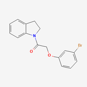 2-(3-bromophenoxy)-1-(2,3-dihydro-1H-indol-1-yl)ethanone