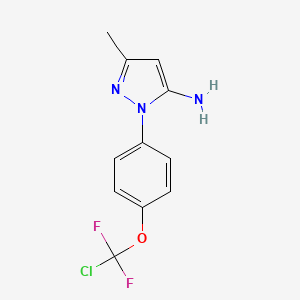 1-{4-[chloro(difluoro)methoxy]phenyl}-3-methyl-1H-pyrazol-5-amine