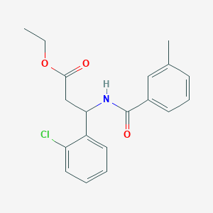 Ethyl 3-(2-chlorophenyl)-3-[(3-methylbenzoyl)amino]propanoate