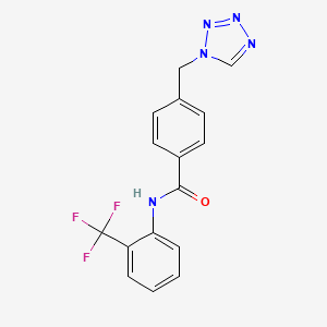 4-(1H-tetrazol-1-ylmethyl)-N-[2-(trifluoromethyl)phenyl]benzamide