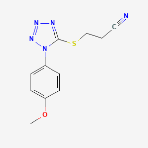 3-[1-(4-Methoxy-phenyl)-1H-tetrazol-5-ylsulfanyl]-propionitrile