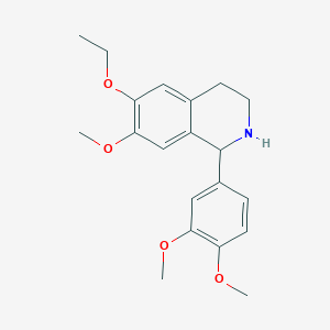 1-(3,4-Dimethoxyphenyl)-6-ethoxy-7-methoxy-1,2,3,4-tetrahydroisoquinoline