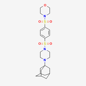 4-(4-{[4-(Adamantan-1-YL)piperazin-1-YL]sulfonyl}benzenesulfonyl)morpholine