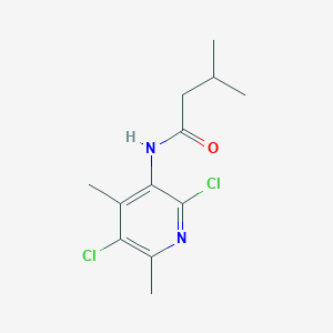 N-(2,5-dichloro-4,6-dimethylpyridin-3-yl)-3-methylbutanamide