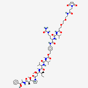 molecular formula C₇₂H₁₁₂N₁₂O₁₈ B1151225 MAL-di-EG-Val-Cit-PAB-MMAE 